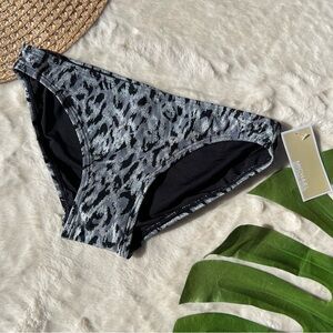 Michael Kors Silver Metallic Leopard Print Bikini